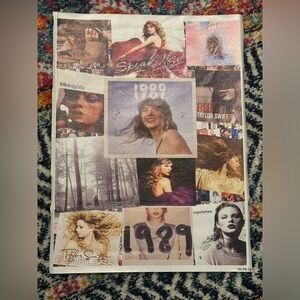 Taylor Swift Album Collage Poster on Canvas
